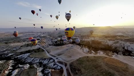 begin your day with an unforgettable hot air balloon ride over cappadocia’s beautiful valleys at sunrise