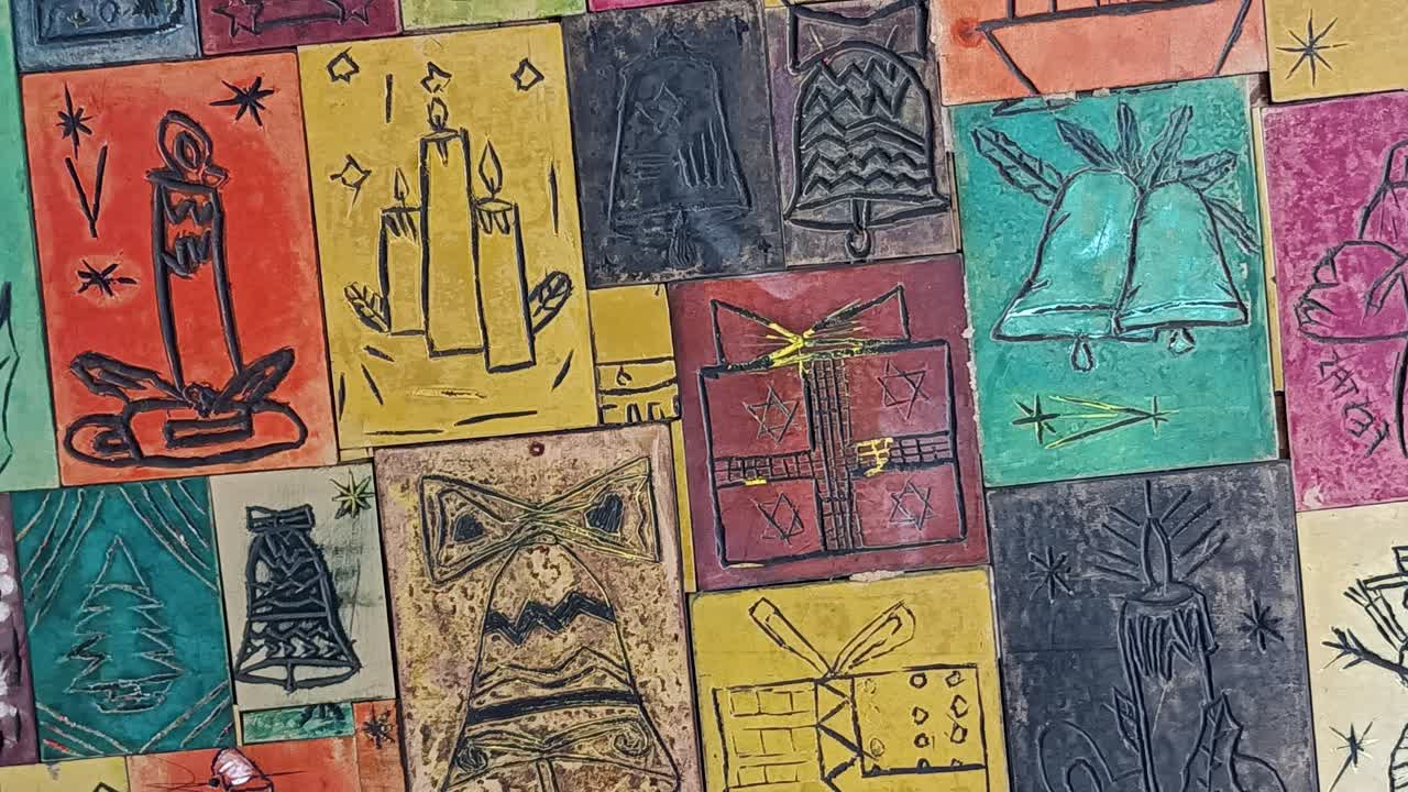 concepto de fondo creativo: navidad festiva y temporada navideña