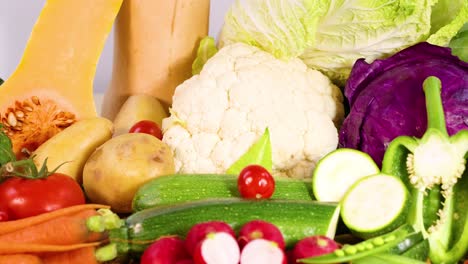 a vibrant mix of fresh vegetables on display