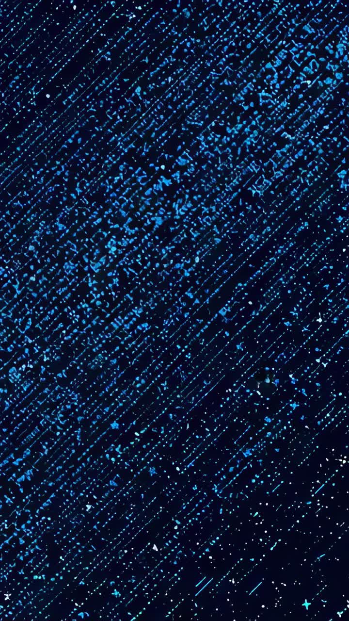 Vertical video: Light shift causing closeup dark textured surface showing diagonal blue cyan flecks