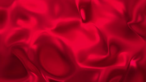 red metallic wave liquid background. glamour satin lava texture 3d rendering loop 4k