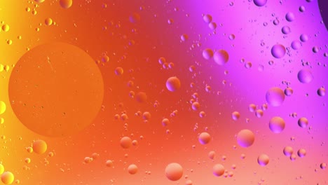 burbujas abstractas de aceite y agua
