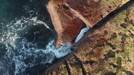 Escenas-De-Textura-De-Playa-Y-Roca-Alrededor-De-Sydney-Australia