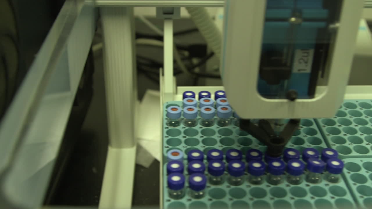 CDC scientists work in a lab to test for avian bird flu