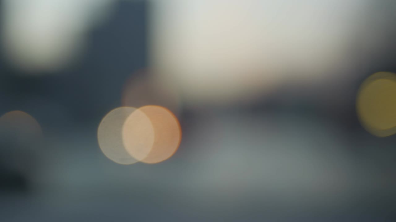 흐릿한 저녁 불빛