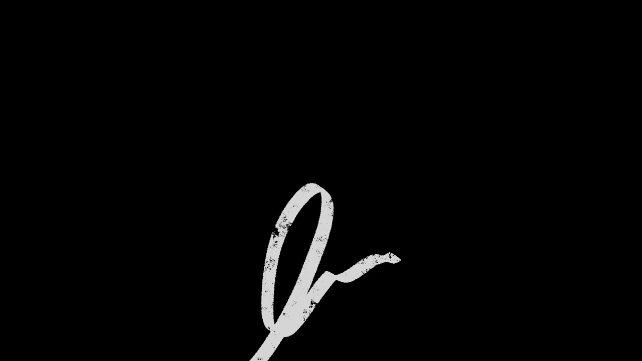 Abstract White Grunge Brush Strokes Animated on Black Background