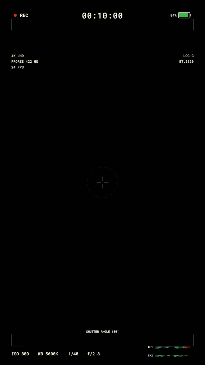 Digital Camera Viewfinder Interface with Recording Overlay