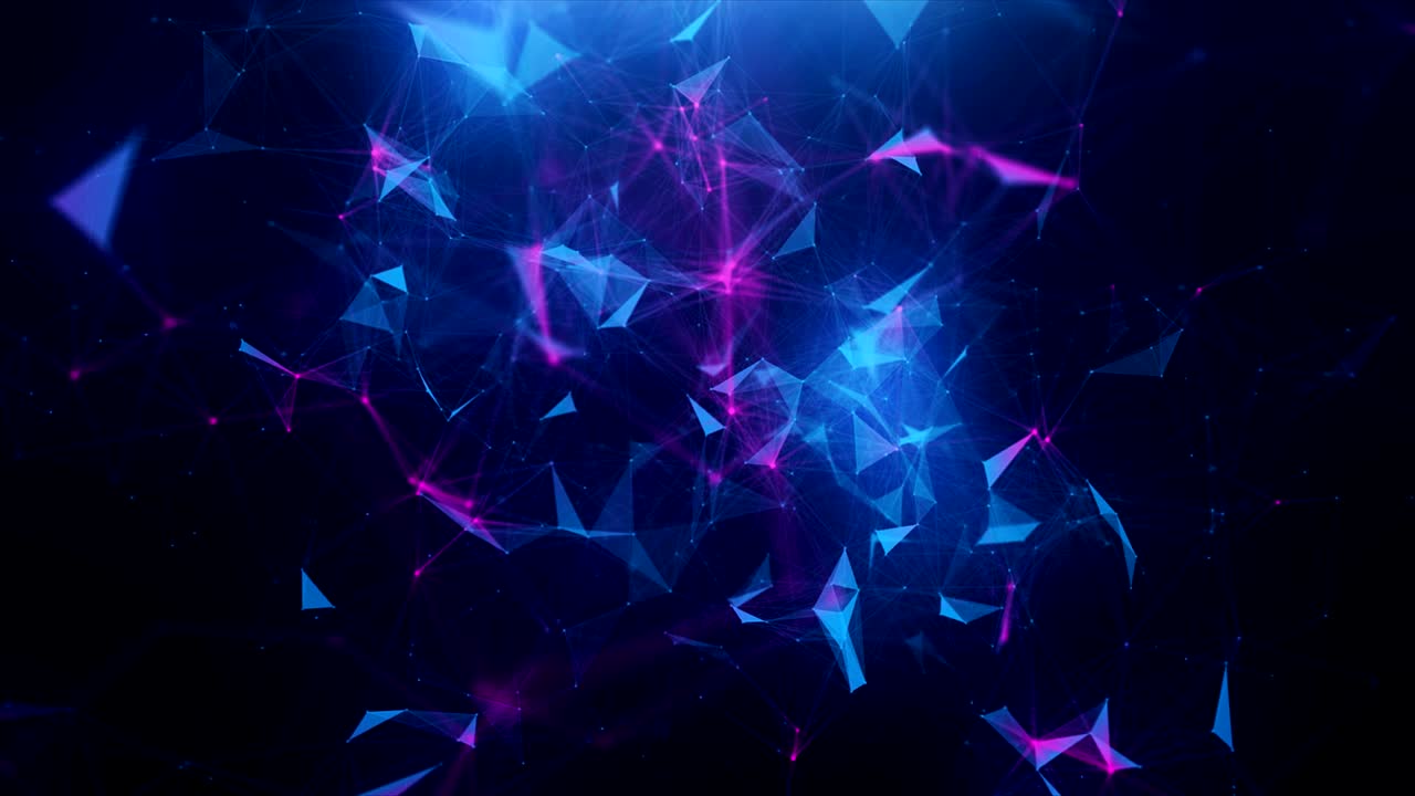 Blue-violet abstract background of plexus