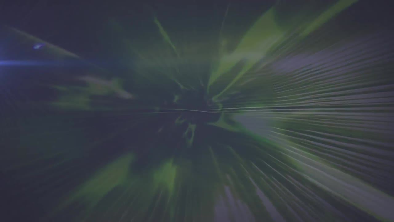 animación de puntos de luz sobre senderos de luz