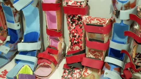 assorted colorful children's leg braces