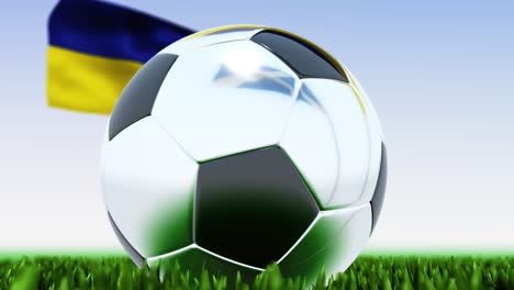 looping soccer ball scotland vs. ukraine