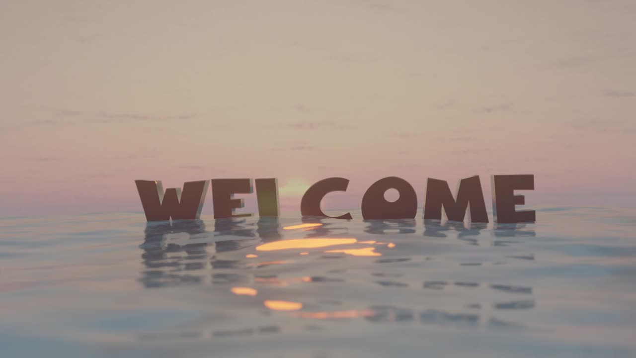 hermosa superficie de agua azul