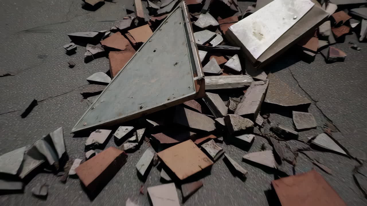 Deserted Cityscape in Ruins