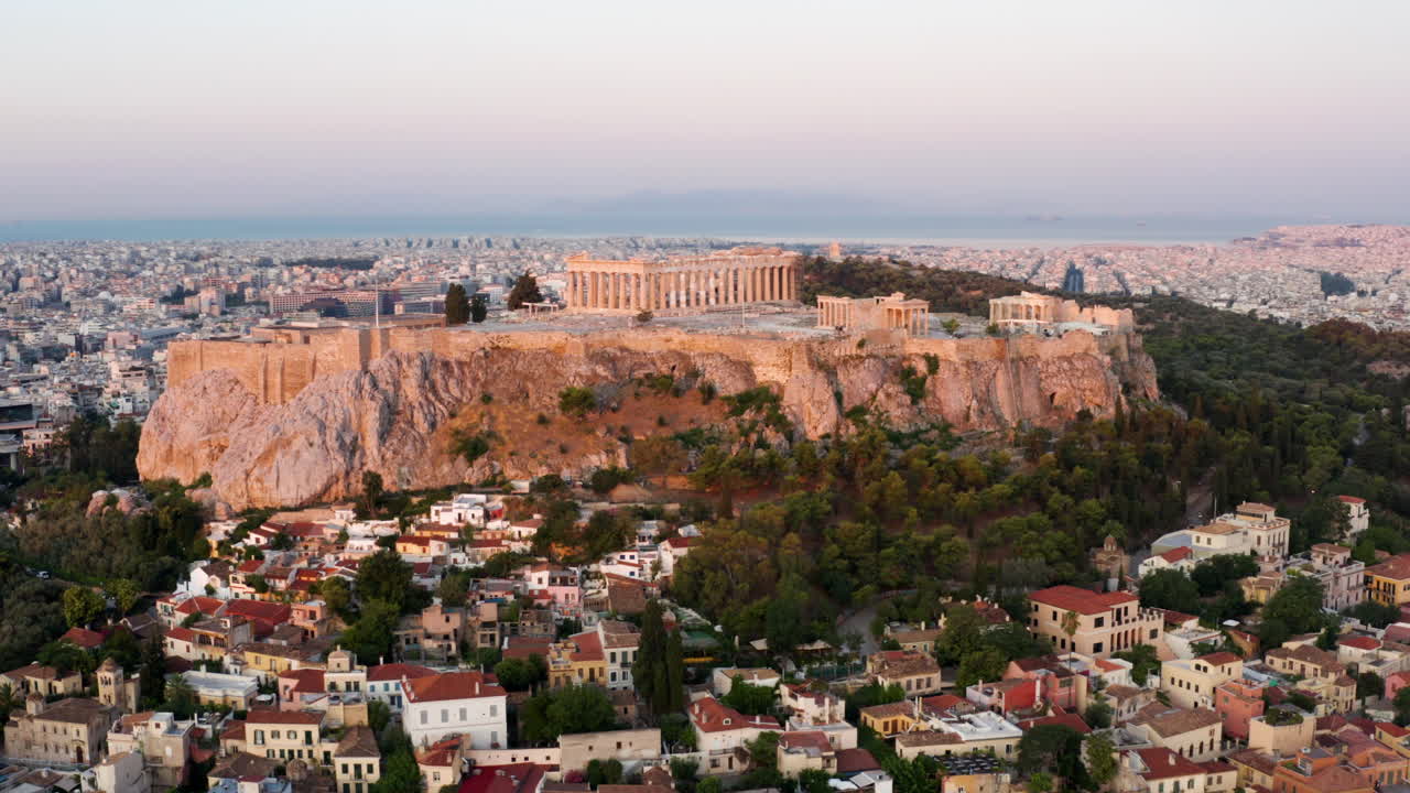 Acropolis of Athens, Greece - Aerial View