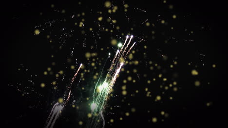 animation of fireworks over black background