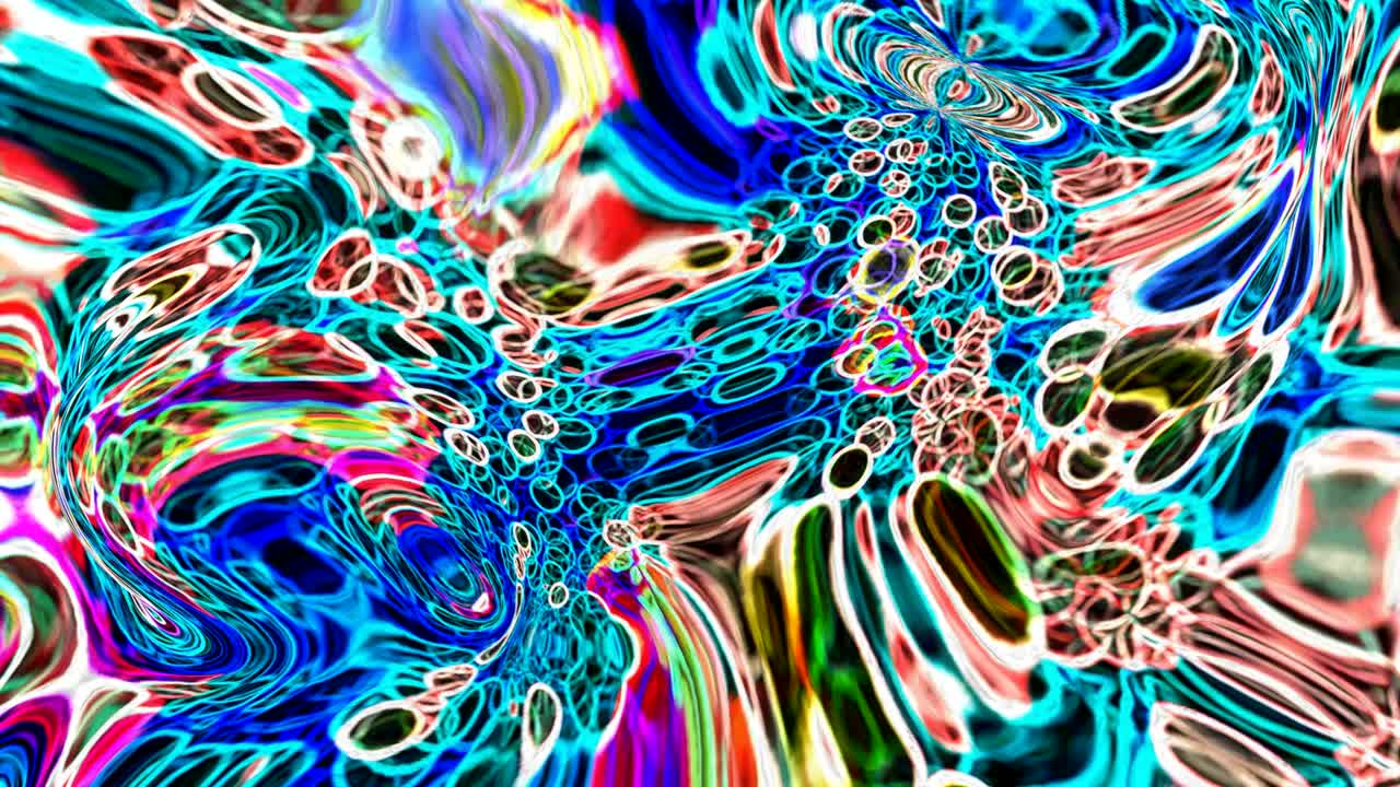 Movimento astratto, colorato e fluido, loop infinito o continuo