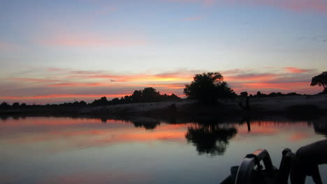 the chobe river view from a small dedicated photography boat