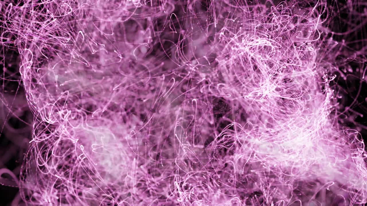 Animazione di scie luminose su sfondo nero