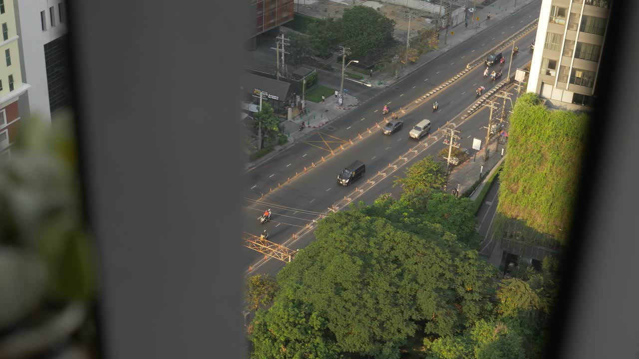 조감도에서 아침 교통