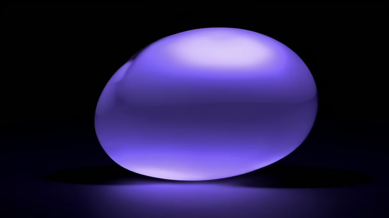 Purple Illuminated Sphere on Dark Background