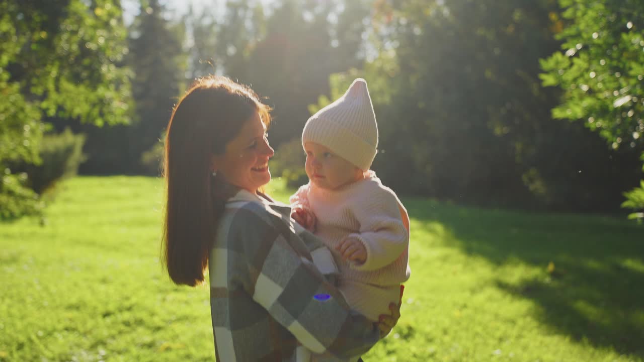 Mother and Baby in Park
