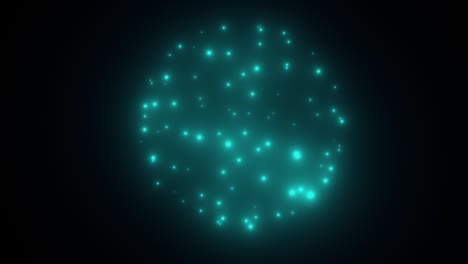 flicker lights sphere in space - 3d modern backdrop for nightlife style, computer generated 3d render backdrop