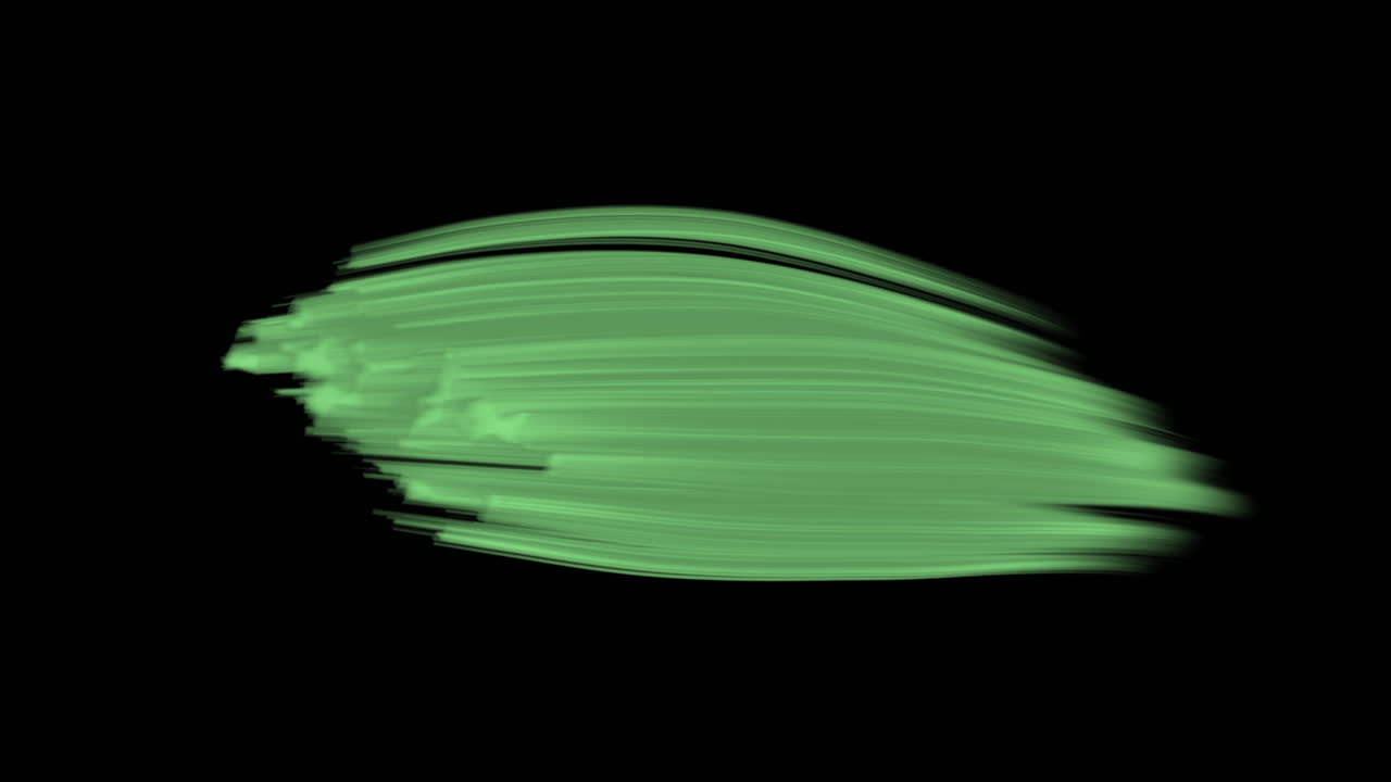 튀는 녹색 예술 페인트 브러시