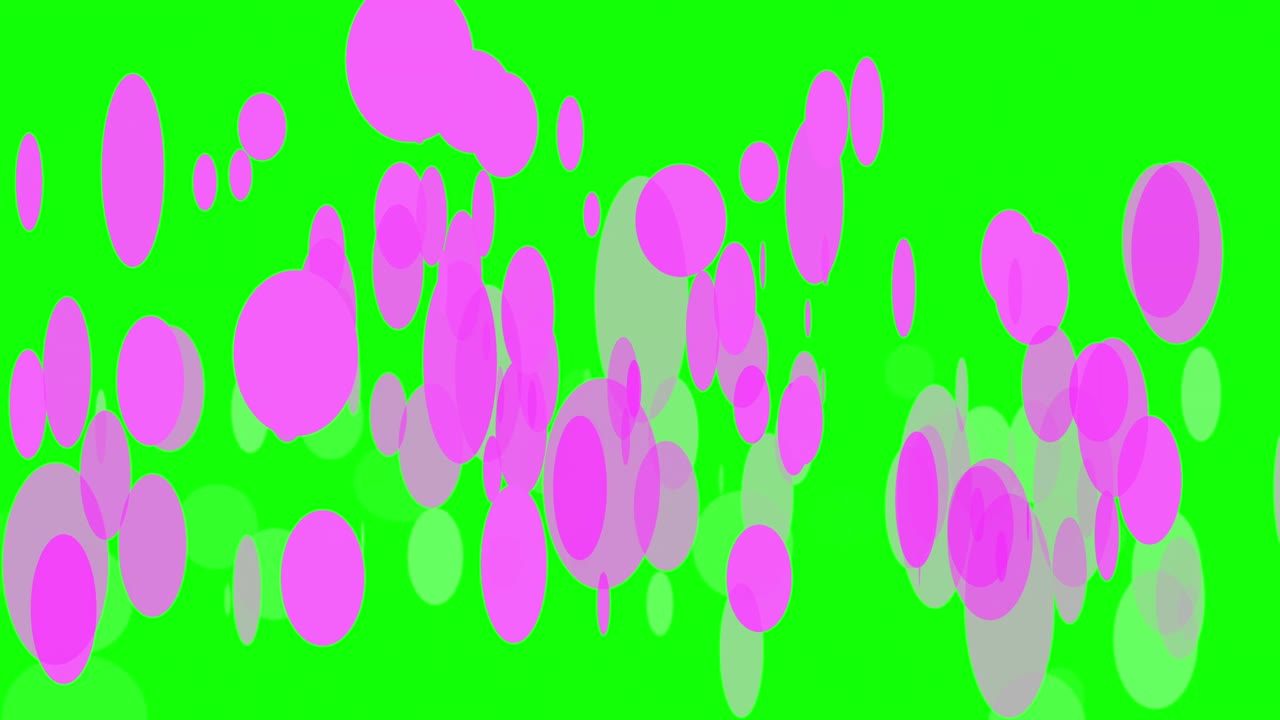 움직이는 원을 가진 초록색 배경