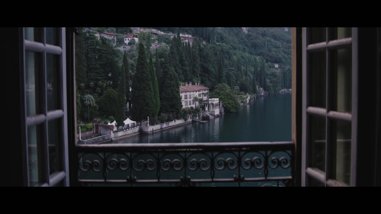 Lake Villa View from Open Window