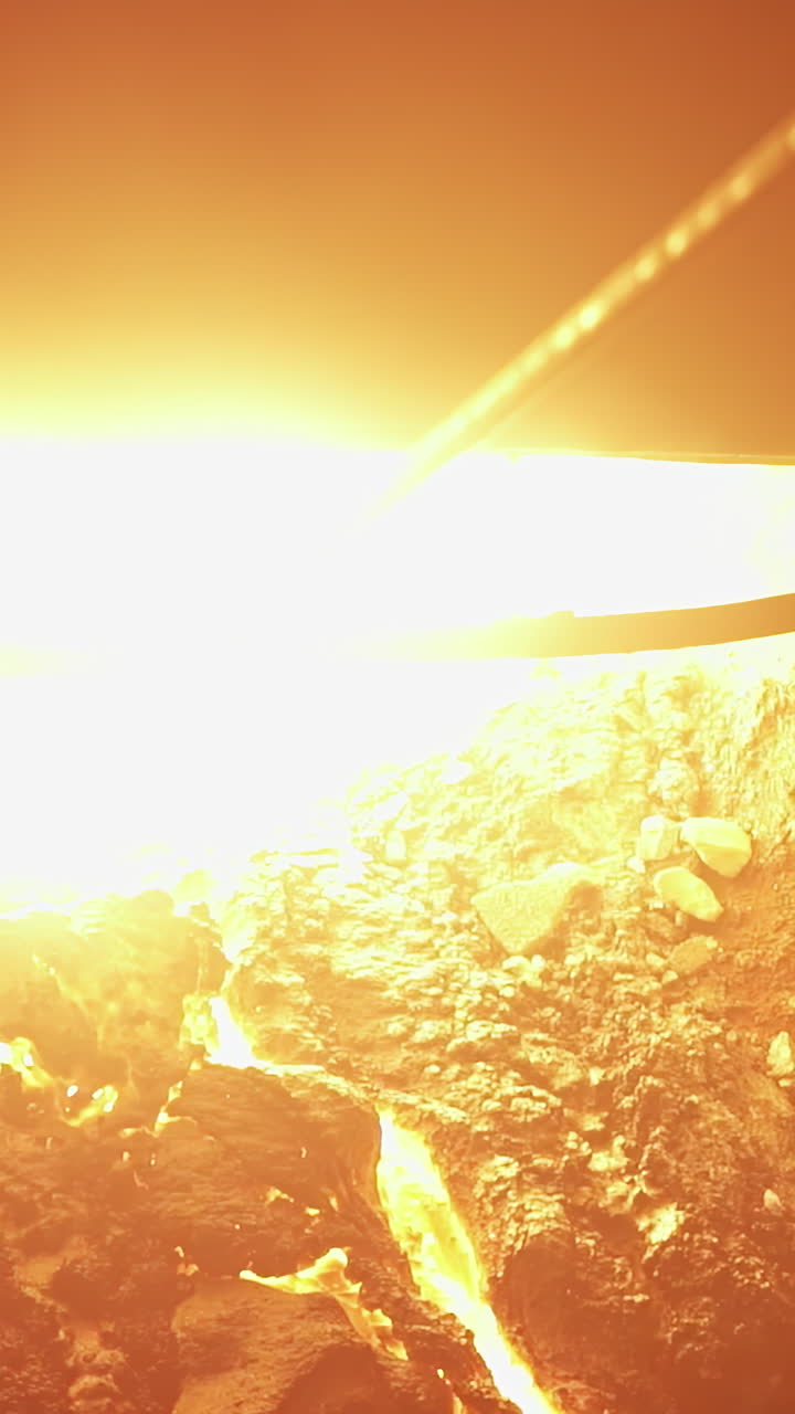 오븐에서 녹은 금속