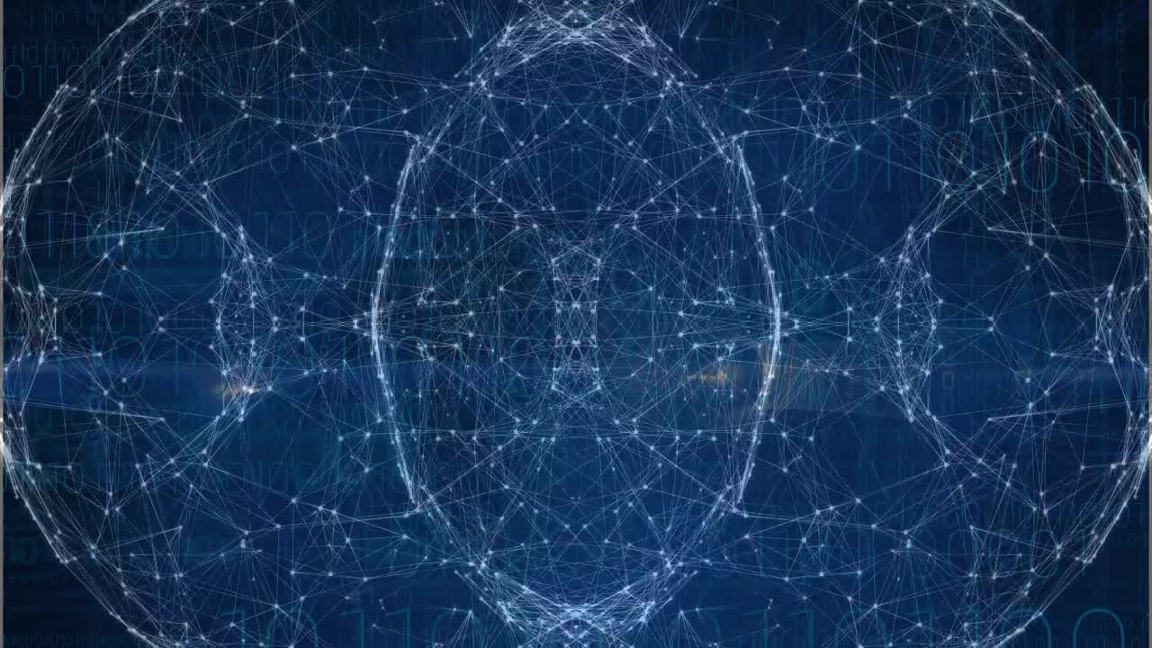 animación de la red de conexiones a través del procesamiento de datos