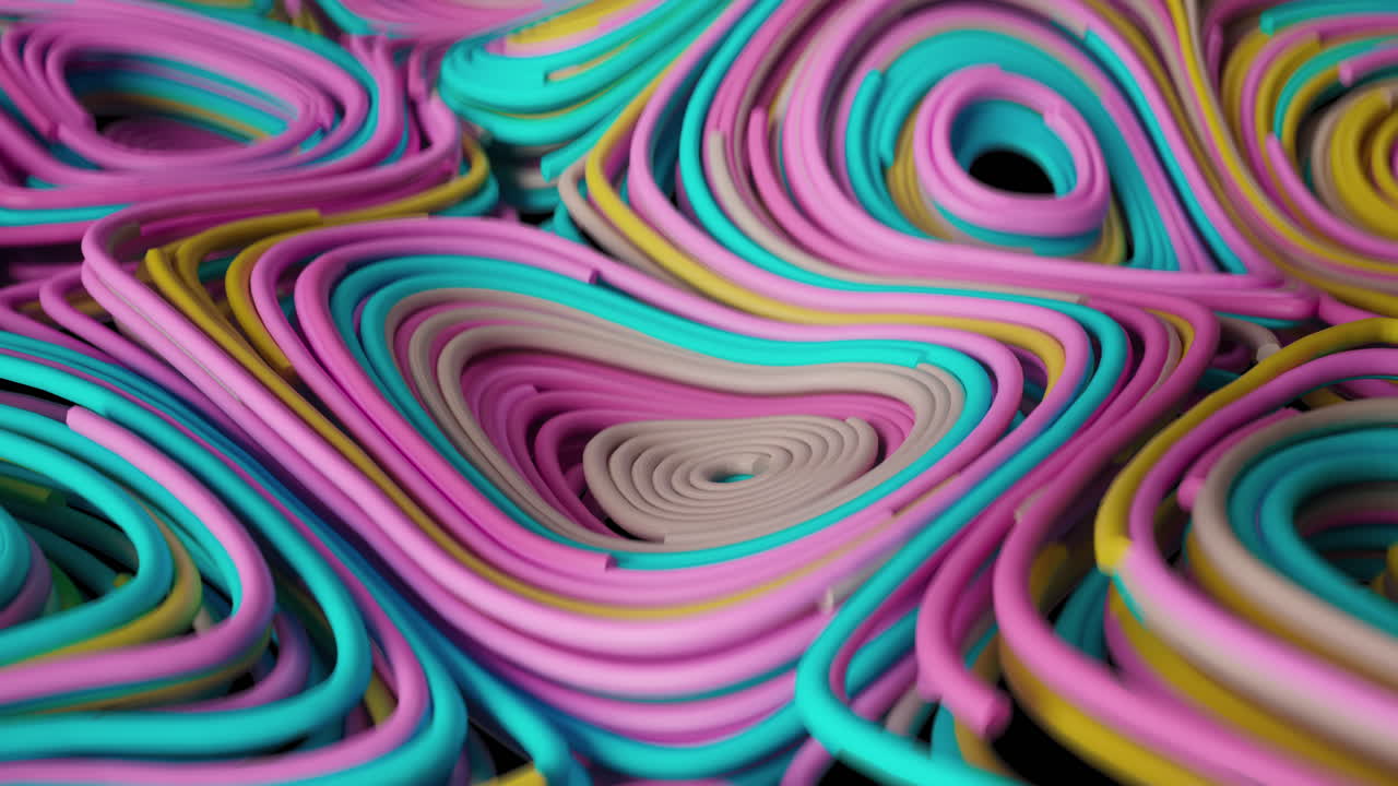 campos circulares topográficos abstractos multicolores