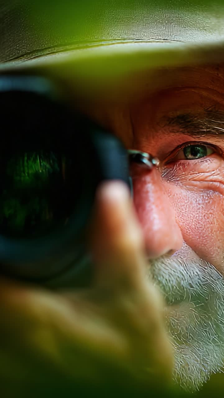 Focused Photographer Capturing Moments with Lens in Nature, Emphasizing Passion for Photography and the Art of Visual Storytelling