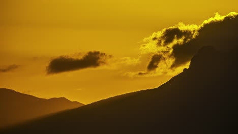 morning time-lapse sunrise sunset yellow sky mountains highlights