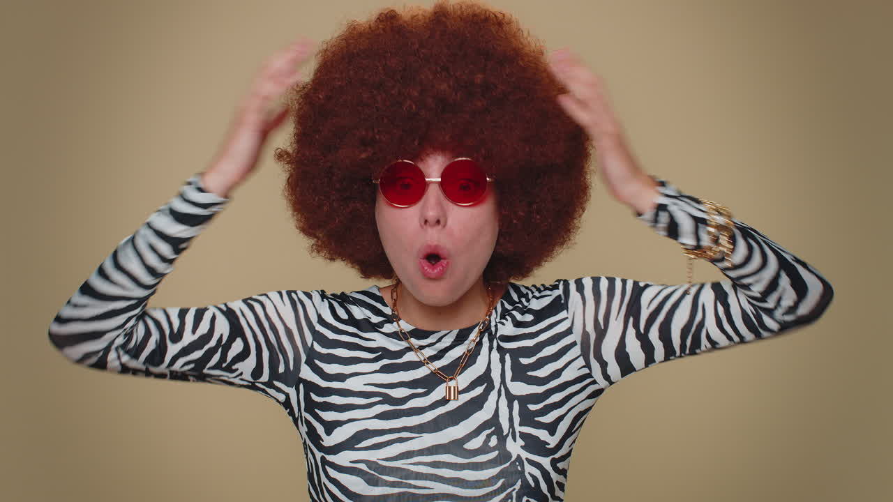 Excited amazed woman shocked by sudden victory game winning, lottery goal achievemen, good news, wow