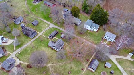 aerial-flyover-of-an-1800s-pioneer-town