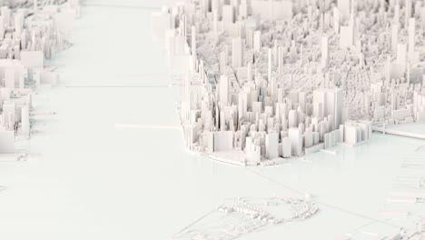 abstract 3d model of new york city