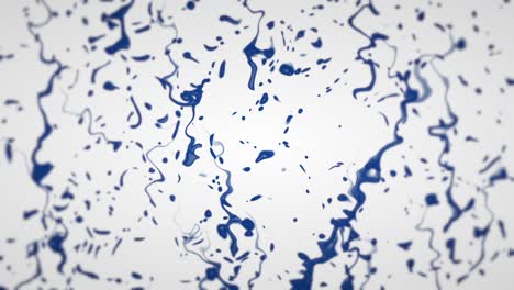 un bucle de vertido de tinta azul
