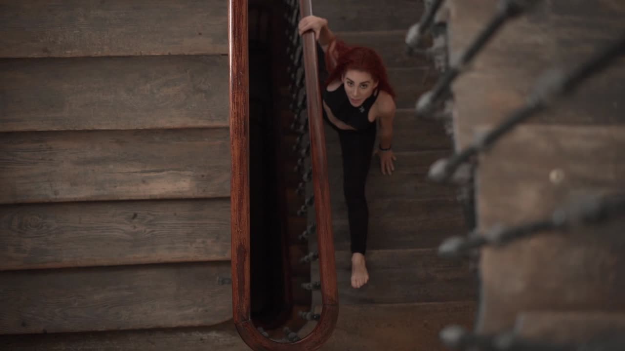 Spiral Staircase in an Old House