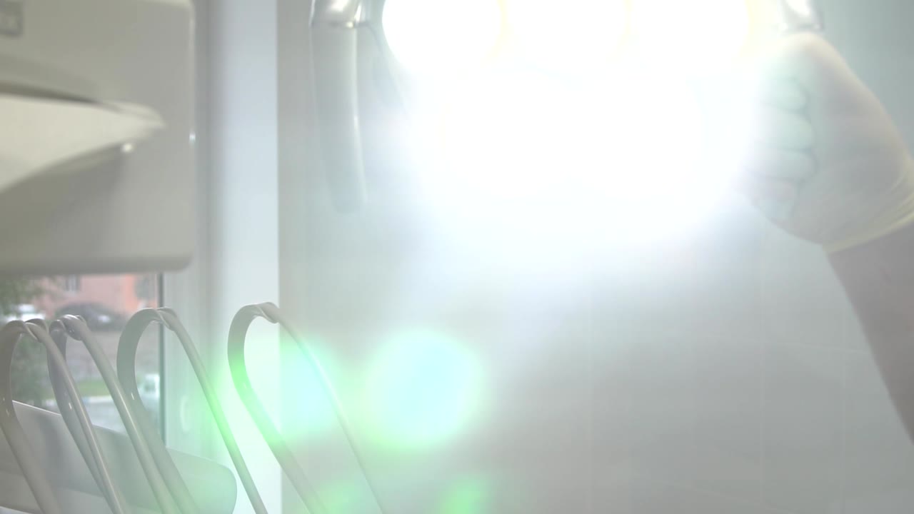 Dentist Office Scene with Overhead Light