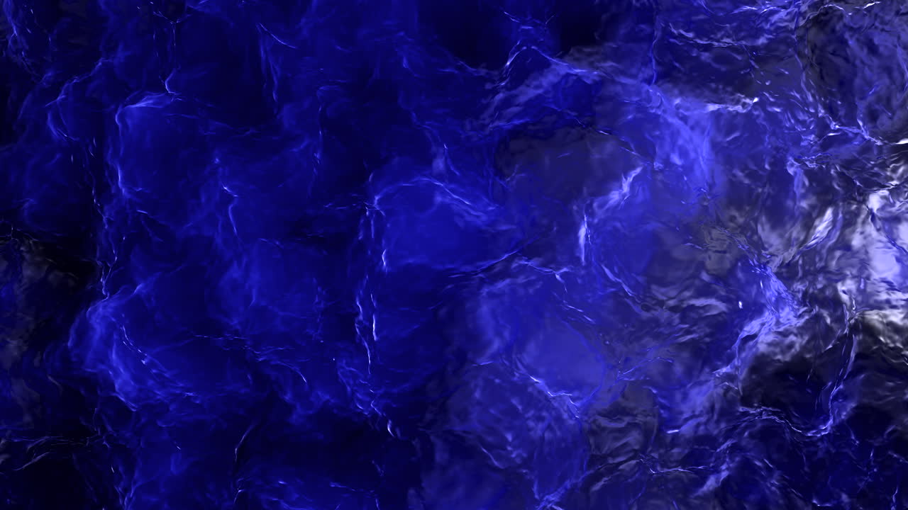 깊이와 대조가 있는 역동적인 파란색과 검은색 추상 예술 작품