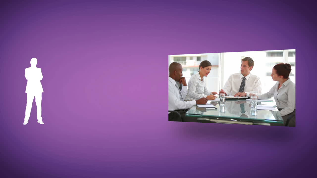 People in business working together