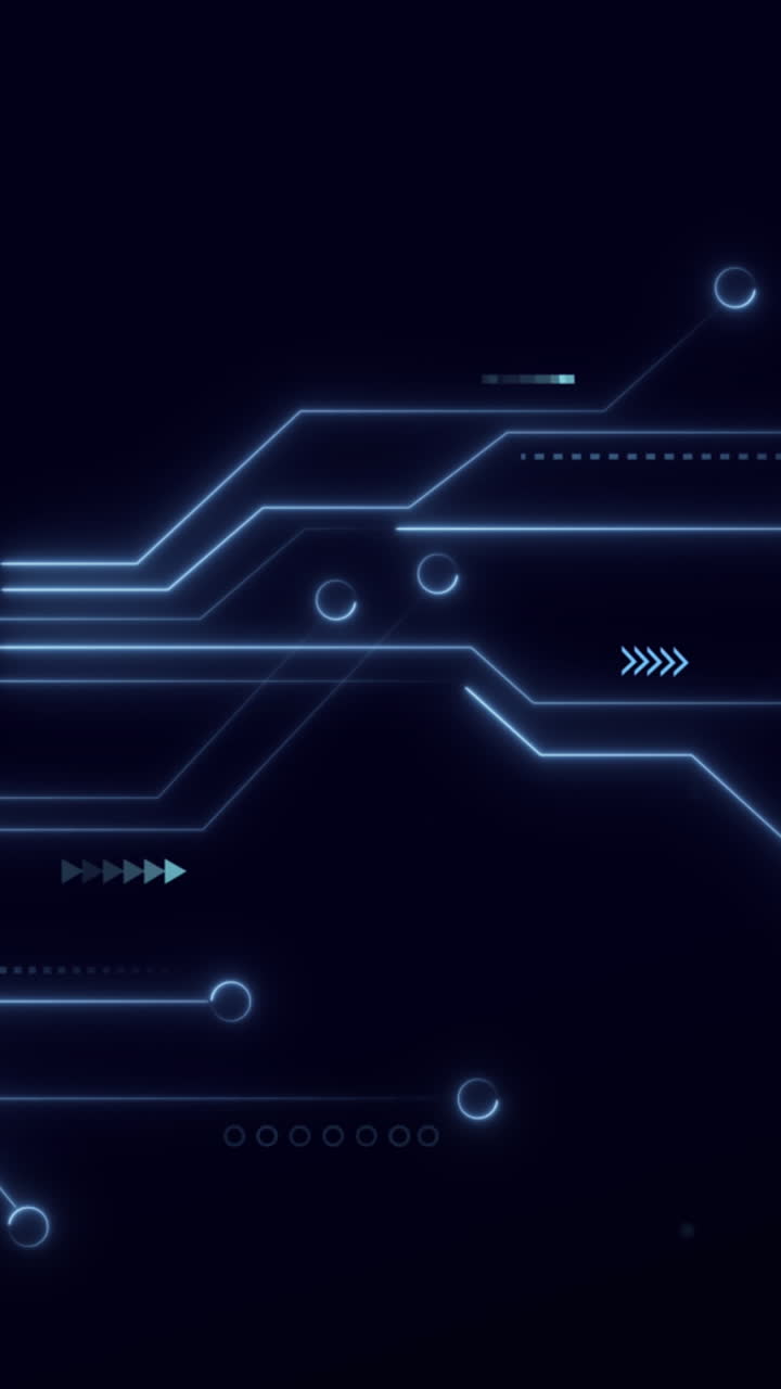 animación de redes, procesamiento de datos a través de placas de circuitos informáticos