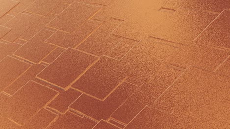 abstract geometric rose golden backgroundfoil tiles texture seamless loop background 3d rendering