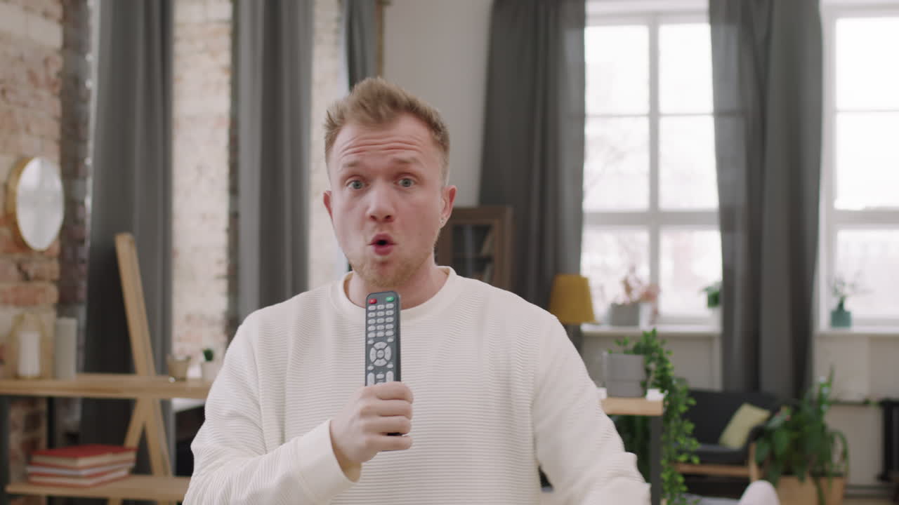 Happy Young Man Rapping