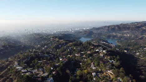 hollywood reservoir in los angeles city
