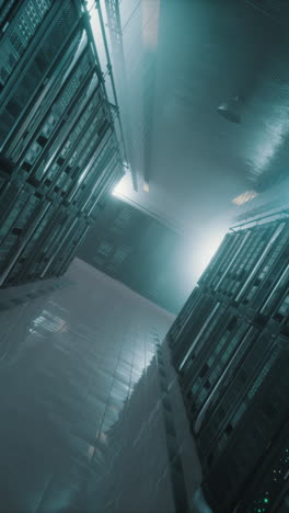 data center interior perspective