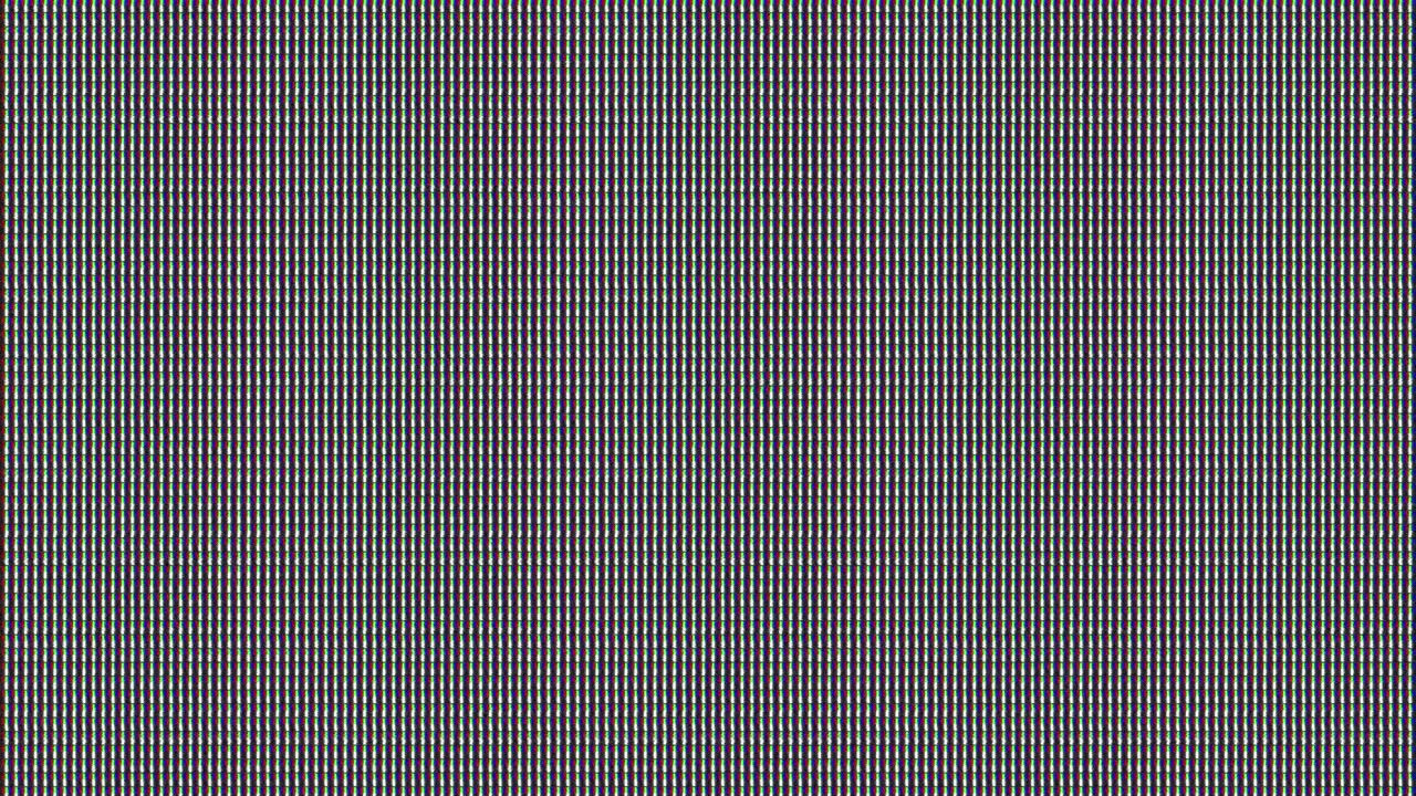 Primo piano di pixel RGB su uno schermo digitale