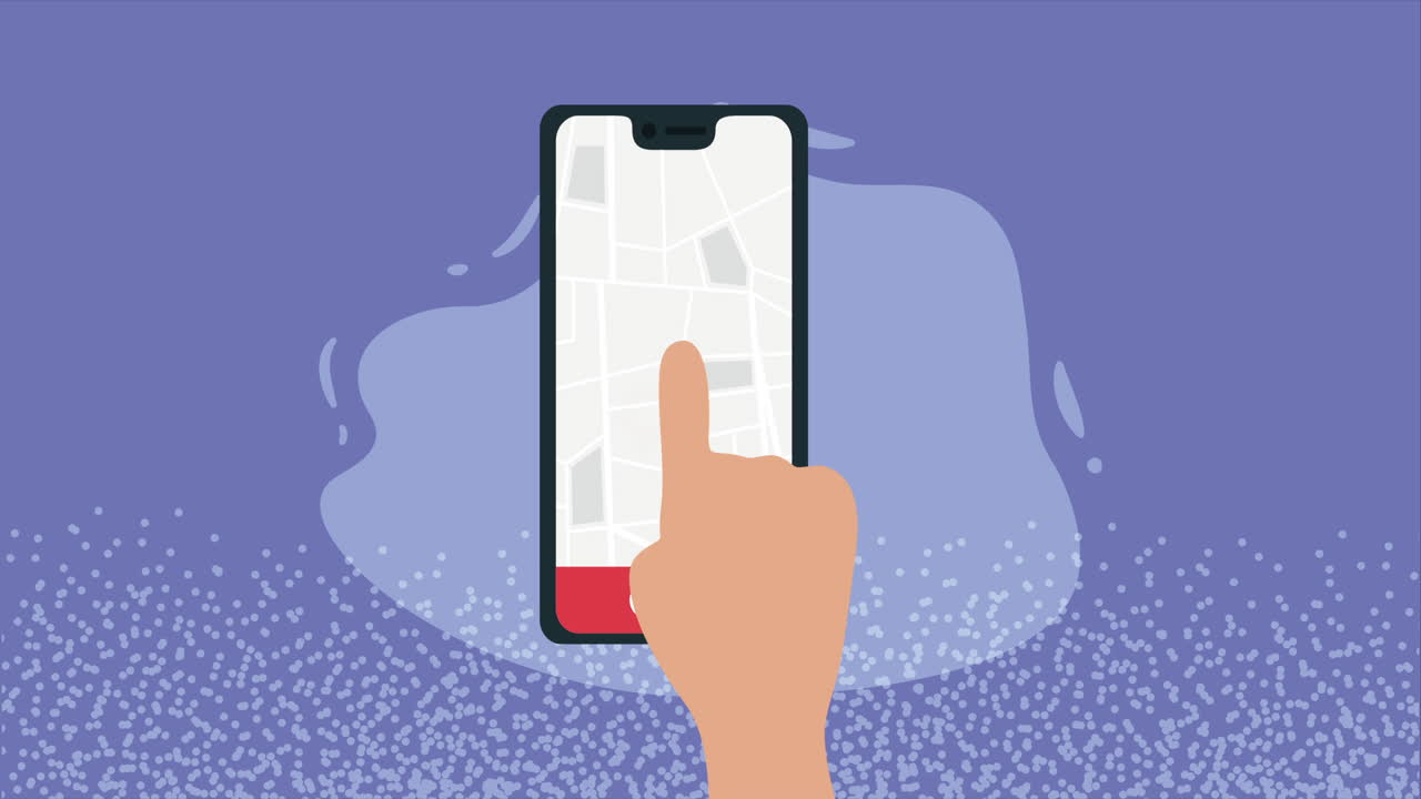 모바일 지도 응용 프로그램을 사용하여