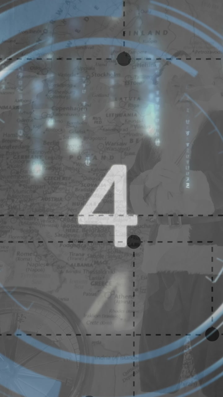 Countdown against grey background 4k